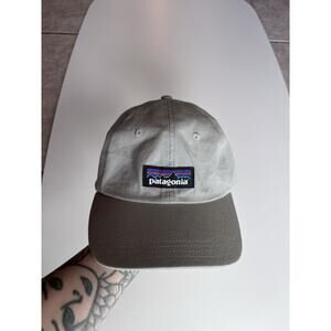 Patagonia Men's Light Gray Baseball Cap w Strapback OS Adjustable 100% Cotton